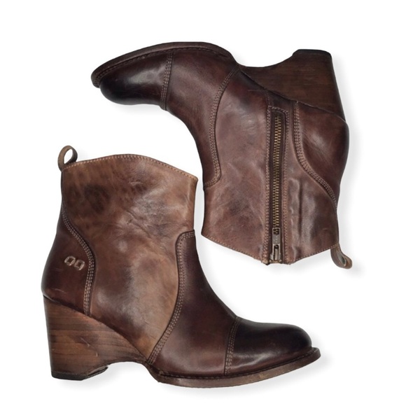 Bed Stu Gentry Teak Rustic Round Toe Ankle Boot. - Picture 1 of 12